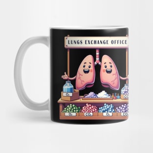 Lungs Exchange Office funny design for health workers Mug